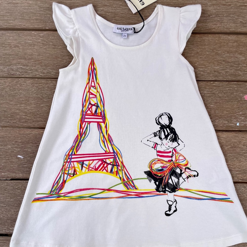 NWT Gaultier Bebe Effie tower dress  size 2 years